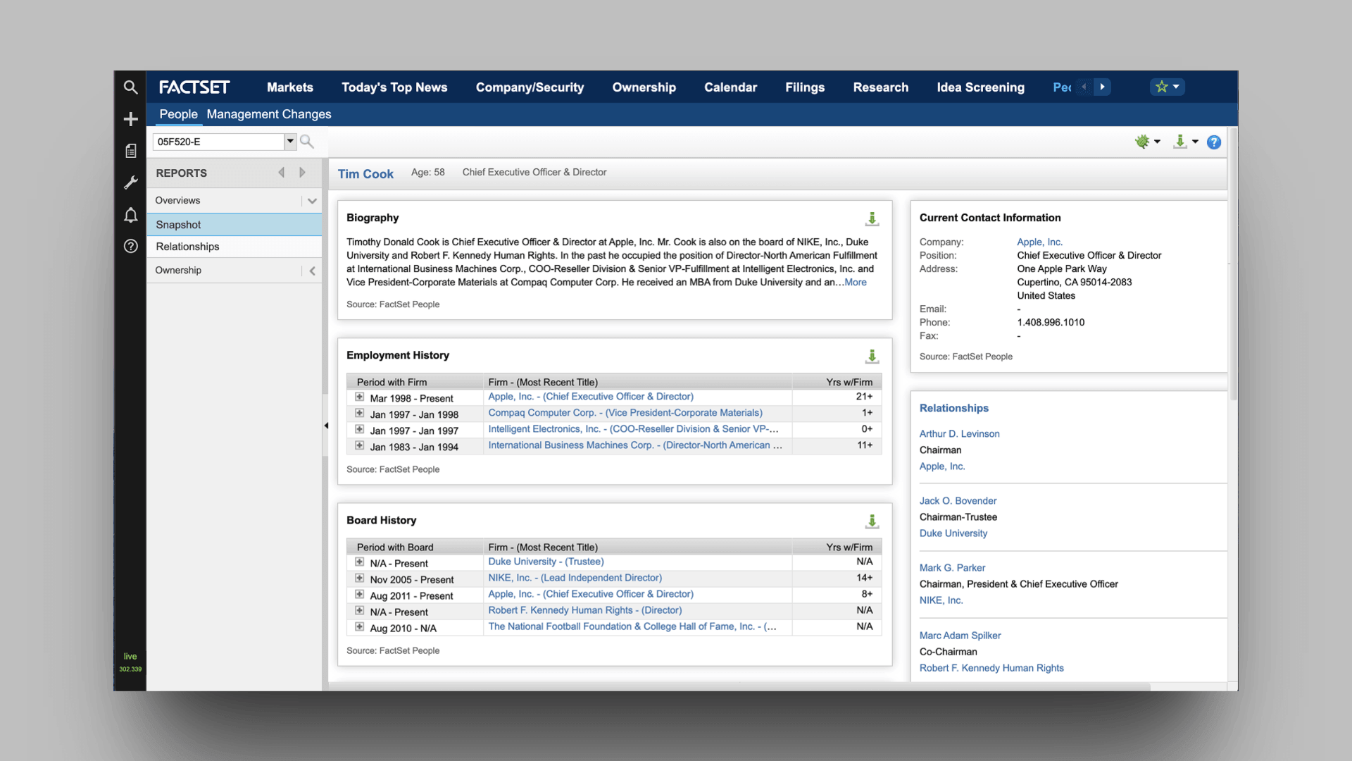 The legacy platform