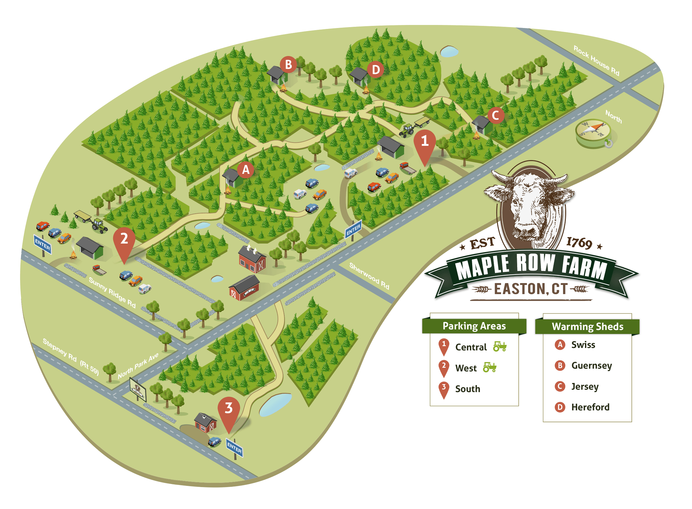 The Maple Row Farm isometric app