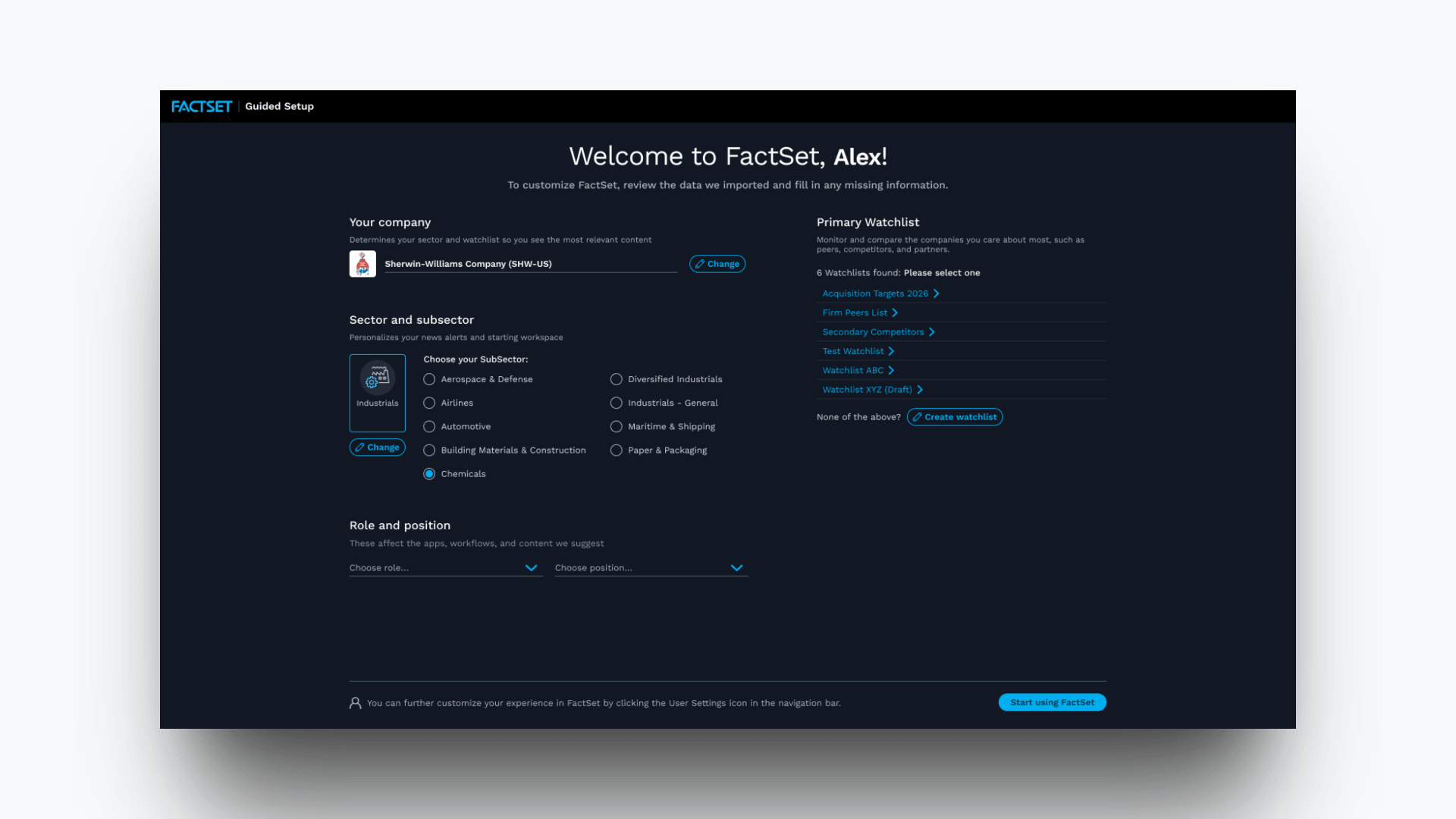 New, improved, sleek onboarding view