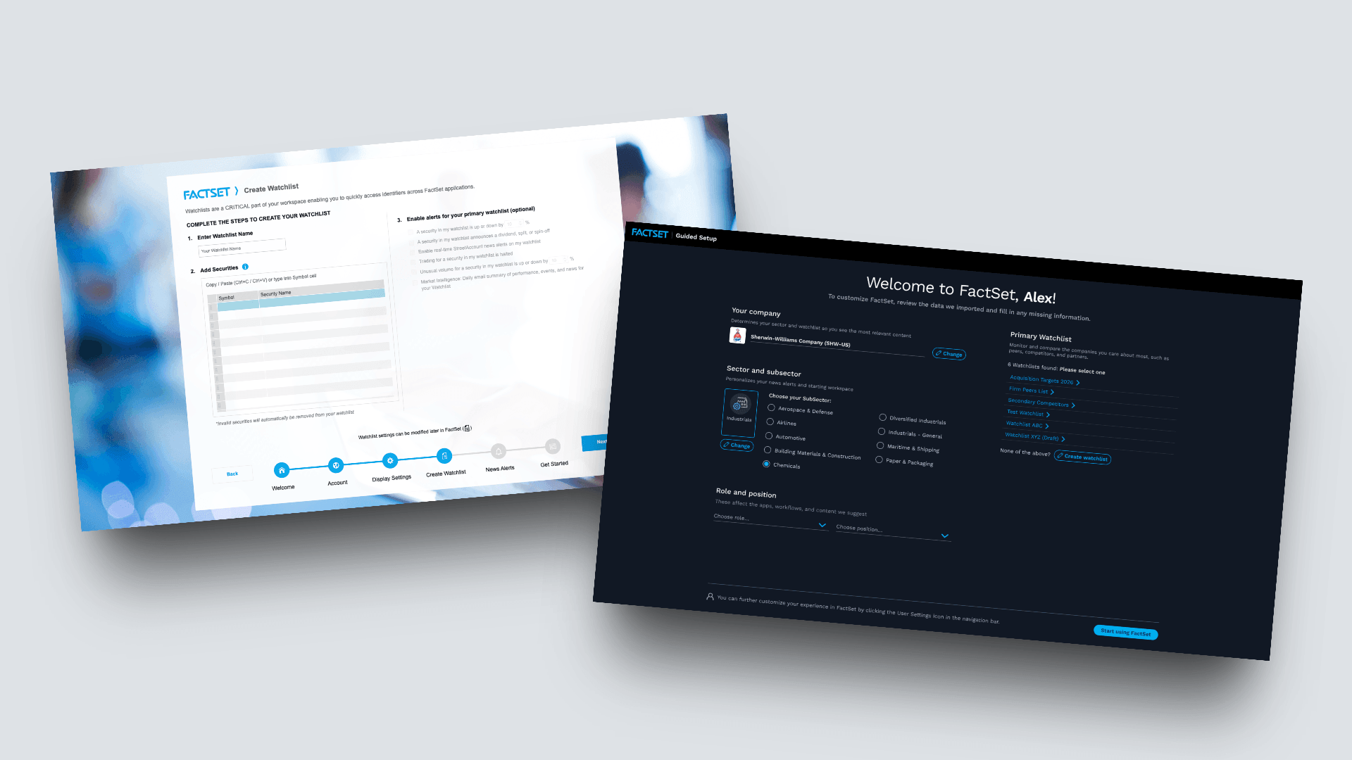 legacy onboarding view vs new onboarding view